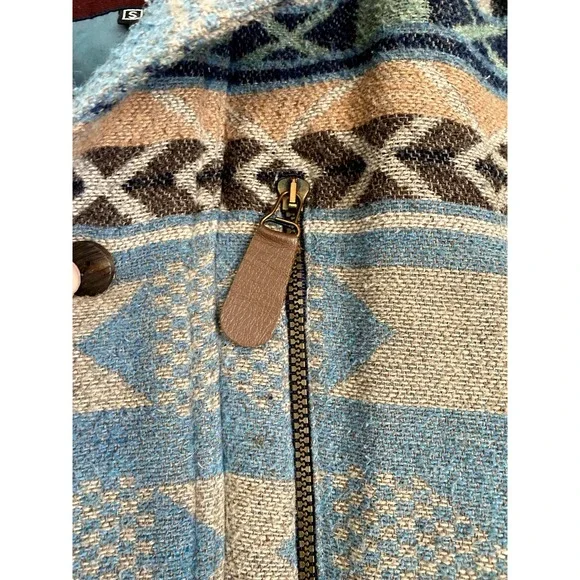 EikoWada EW Southwest Jacket Vintage Wool Blend Blanket Coat Cozy Cabin Gorpcore - Picture 4 of 9